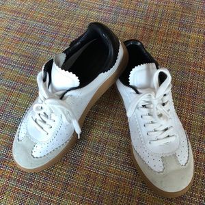 Isabel Marant Leather and Suede sneakers with pinking details size 6-worn once